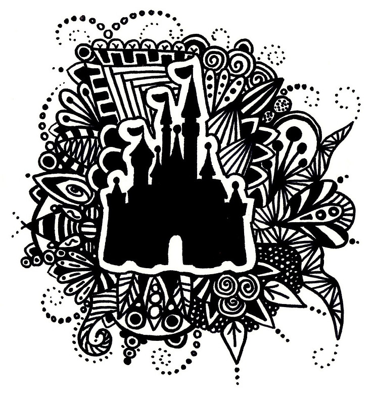 740x800 Zentangle Disney Drawings My Tangles Disney