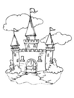 236x314 Draw Castle White Line Drawing Of A Path Leading To A Castle
