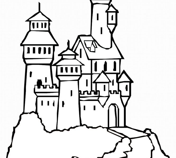 Disney Castle Line Drawing at GetDrawings | Free download