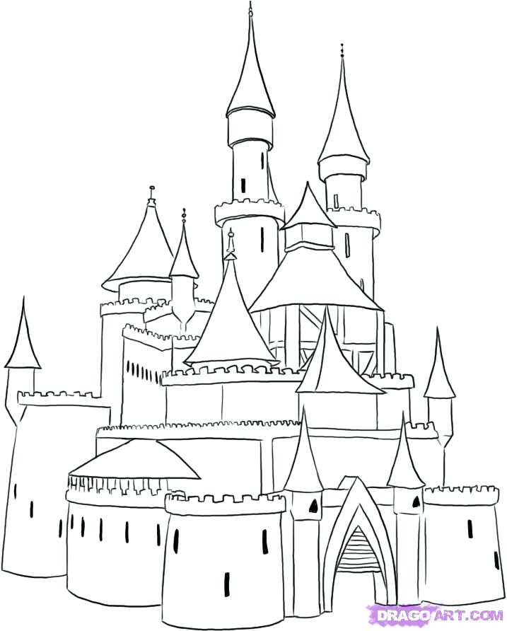 717x892 Disney Castle Coloring Page Genesisar.co