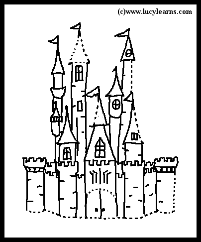 404x486 Cinderella Castle Coloring Pages