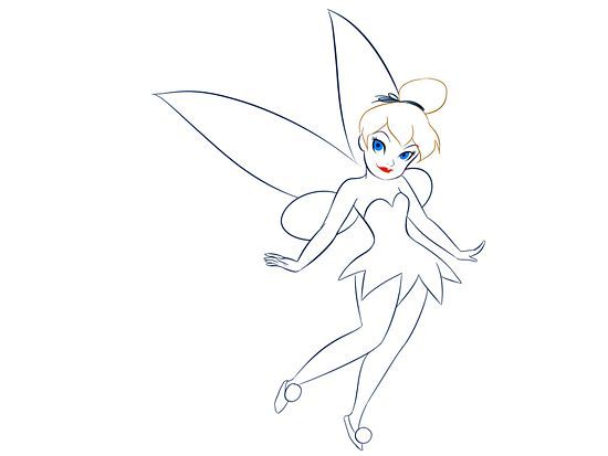 550x413 The Best How To Draw Tinkerbell Ideas On Disney