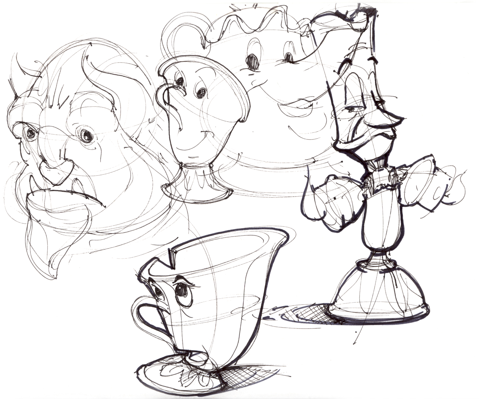 1548x1275 Disney Sketch Lineweights