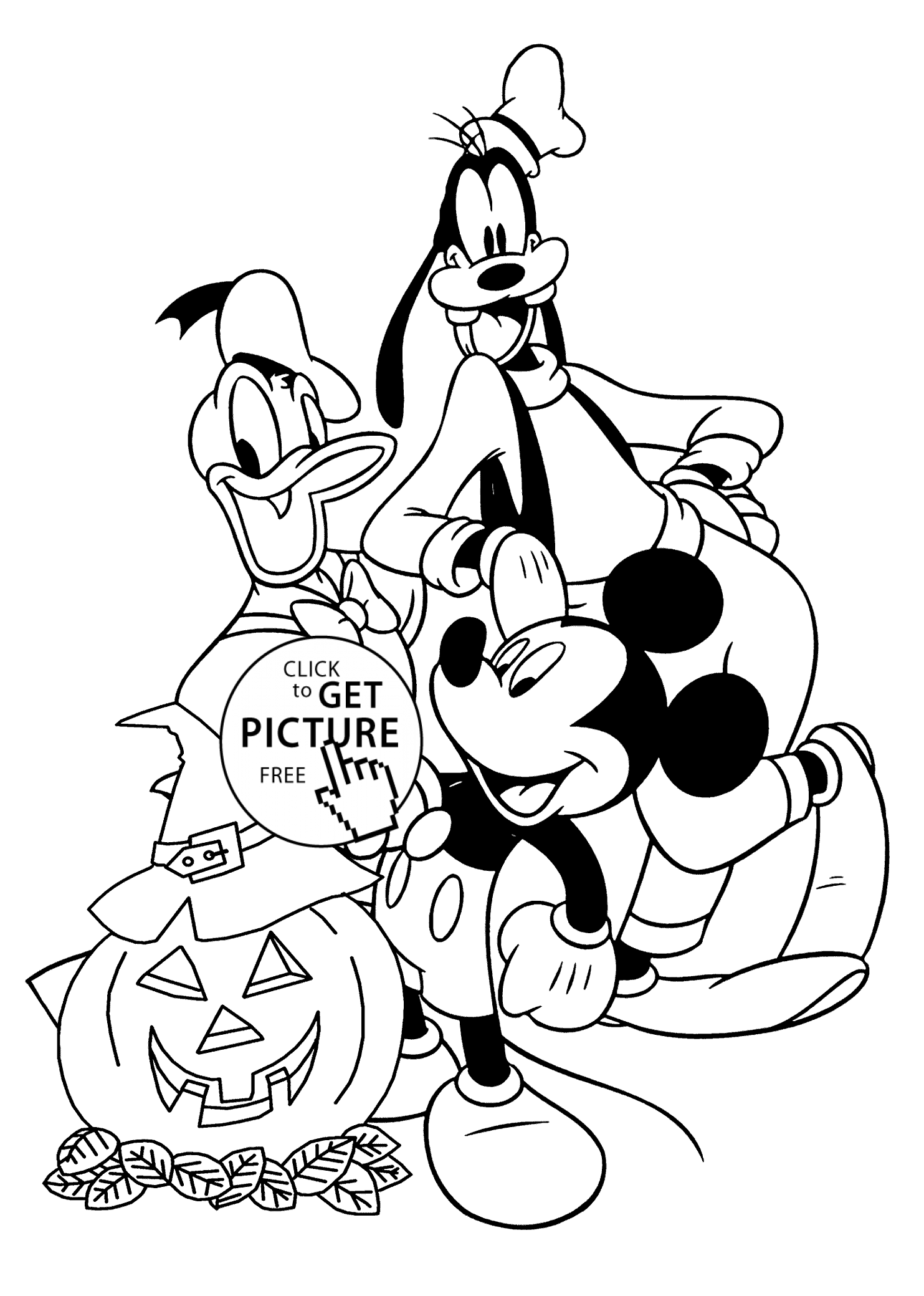 1483x2079 Disney Characters Coloring Page For Kids, Printable Free
