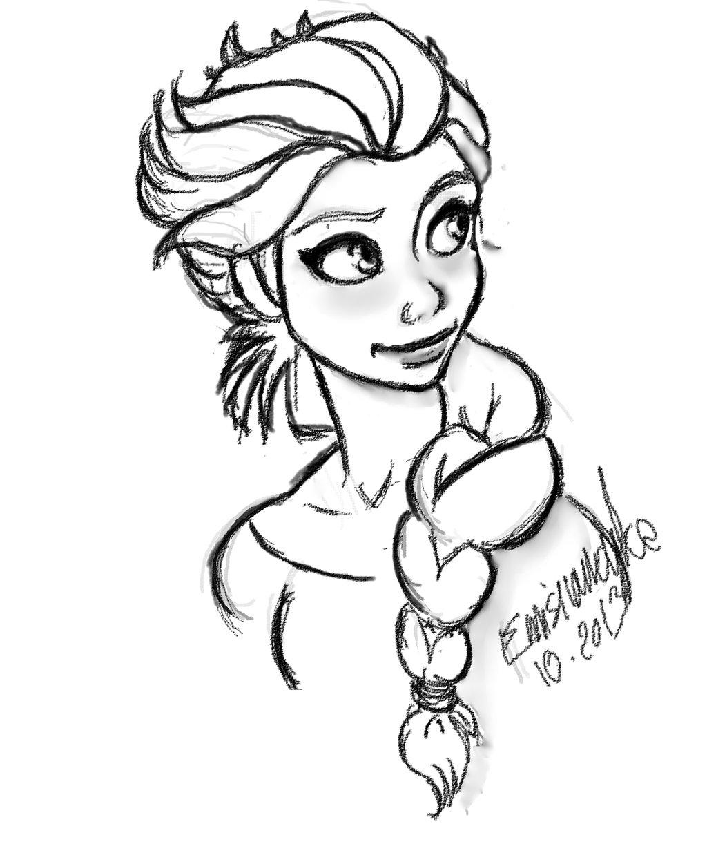 1024x1222 Elsa Disney's Frozen Collab By Emisnowake