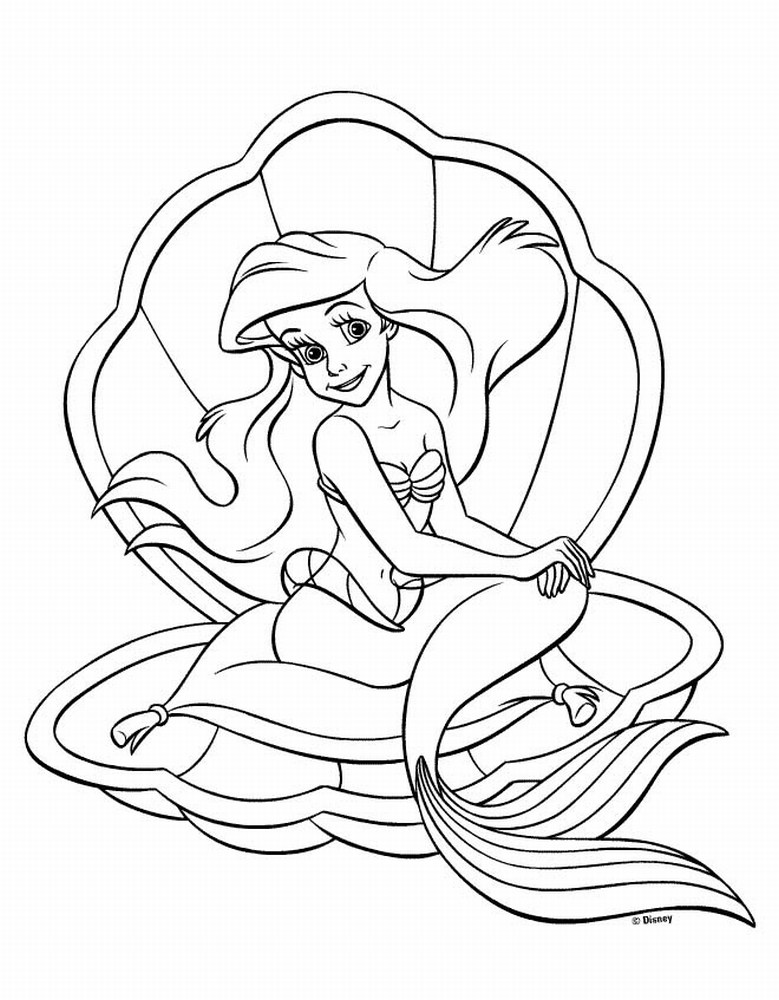 779x1000 Disney Princess Ariel Coloring Pages Many Interesting Cliparts