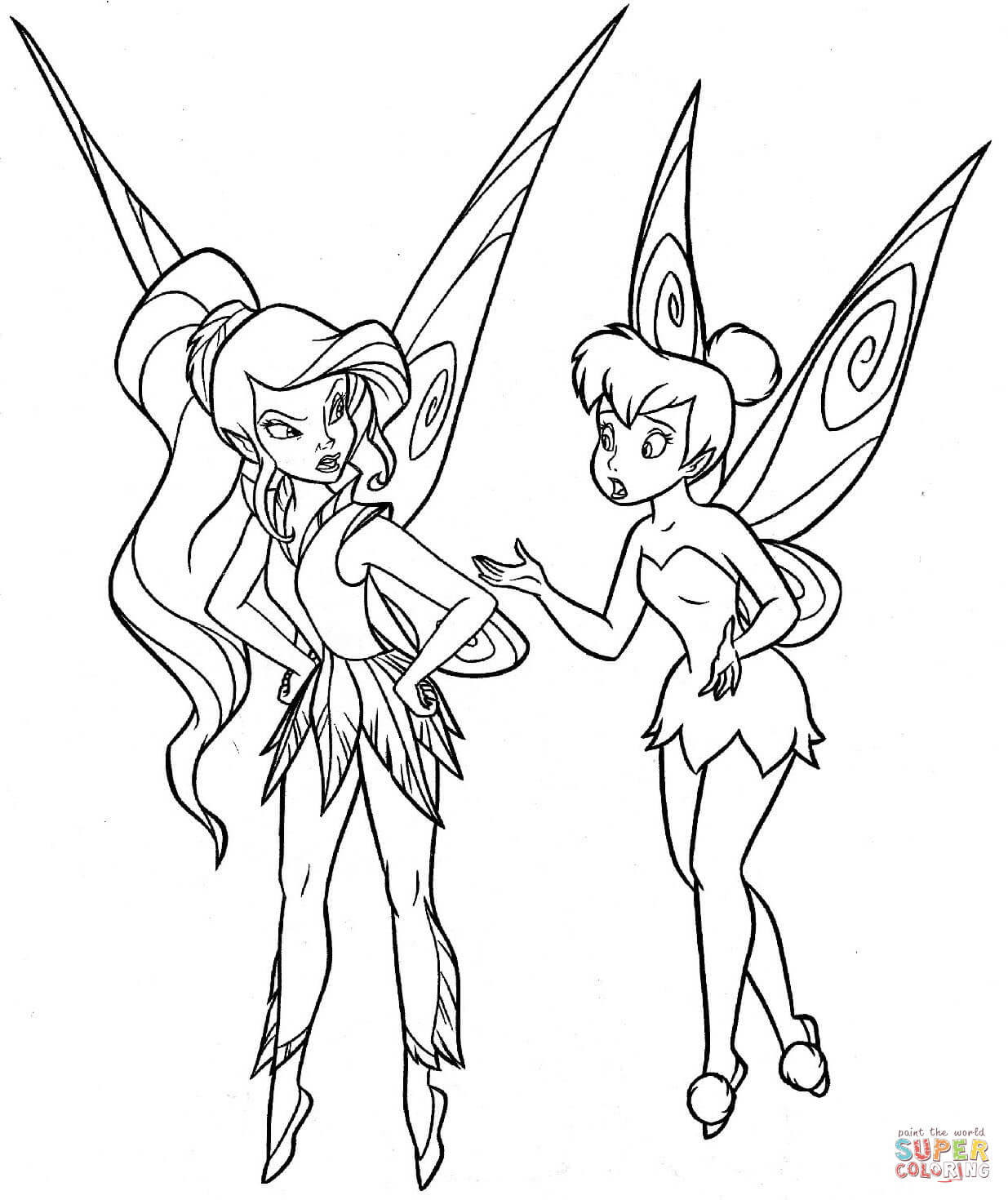 1235x1470 Coloring Pages Coloring Pages Draw A Fairy For Kids Disney