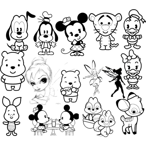 600x600 Pictures Cute Drawings Of Disney Characters,