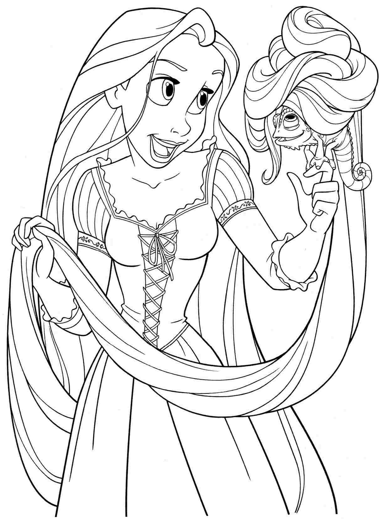 1228x1654 Tangled Coloring Pages Printable