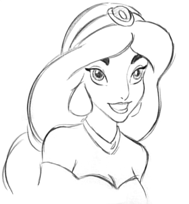 715x774 Disney Sketches Images Jasmine Sketch Hd Wallpaper And Background
