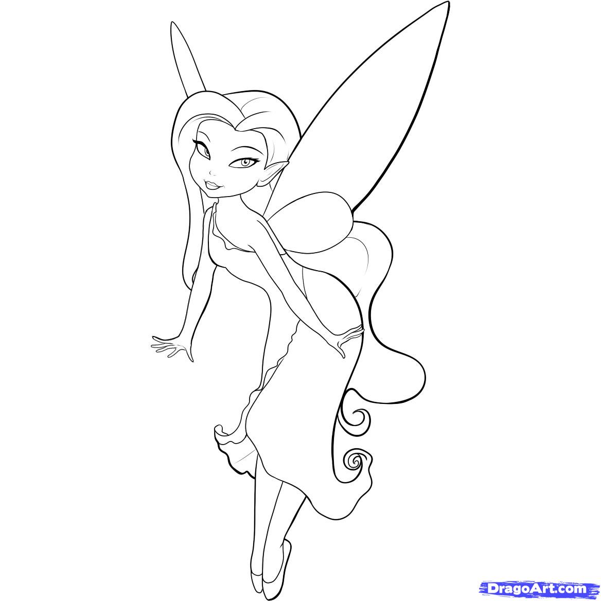 1168x1168 Easy Fairy Drawings Fairy Silvermist Colouring Pages Art