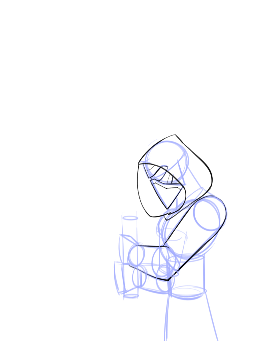 867x1118 How To Draw Kylo Ren, Disney Infinity Style