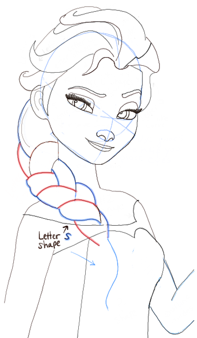 400x683 How To Draw Elsa The Snow Queen From Disneys Frozen Drawing
