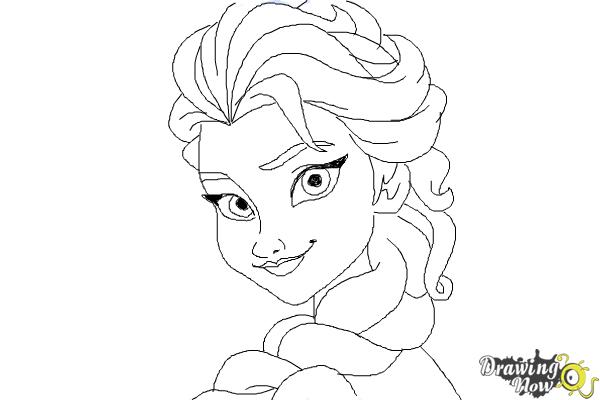 600x400 How To Draw Elsa Step By Step