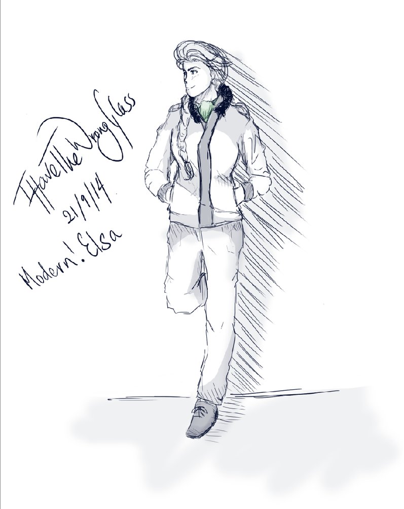 797x1003 Modern!elsa Sketch (Frozen) By Ihavethewrongglass