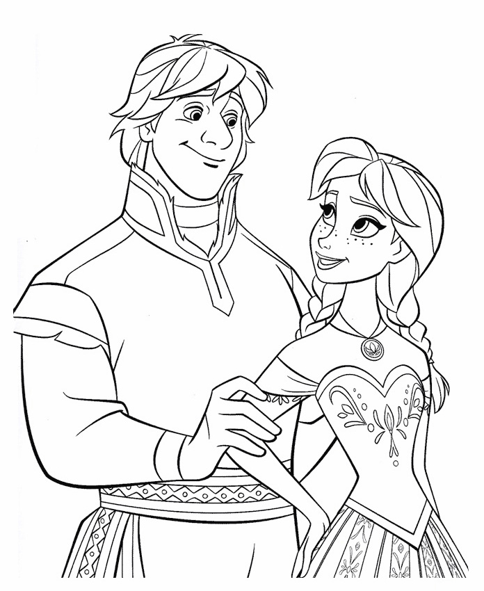 696x850 Disney Frozen Coloring Pages To Download