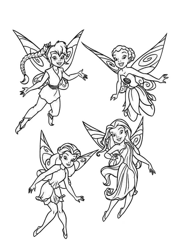 600x840 Disney Fairies Pixie Coloring Page