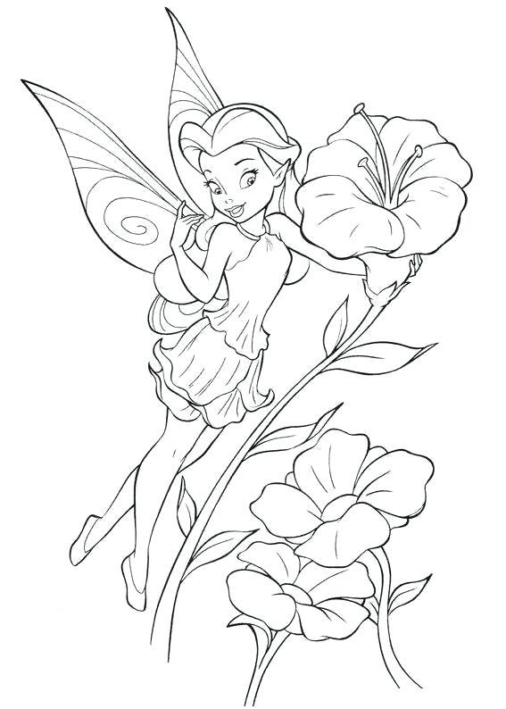 567x794 Disney Fairies Coloring Pages