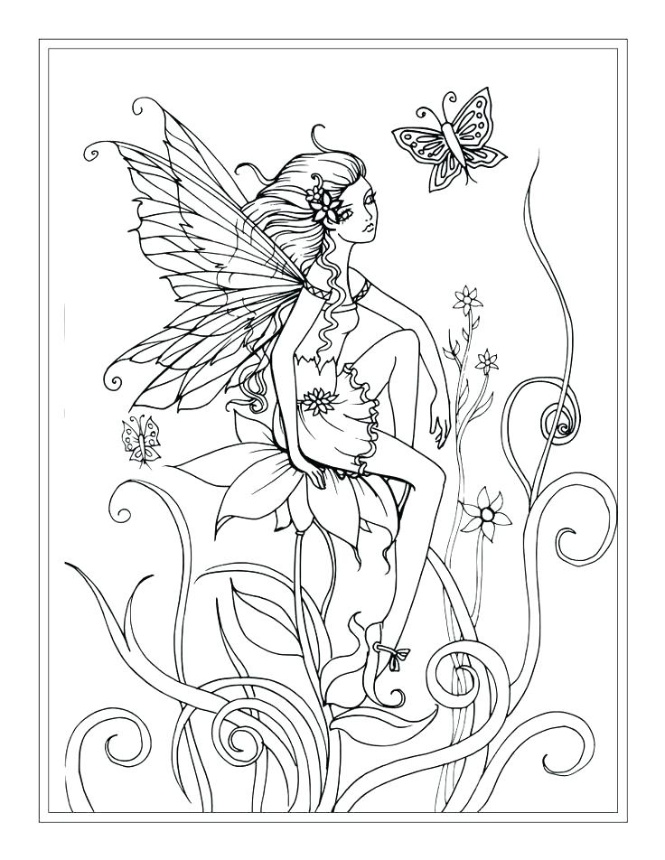 736x952 Fairies Coloring Pages Fairy Dress Fairy Dress Coloring Page