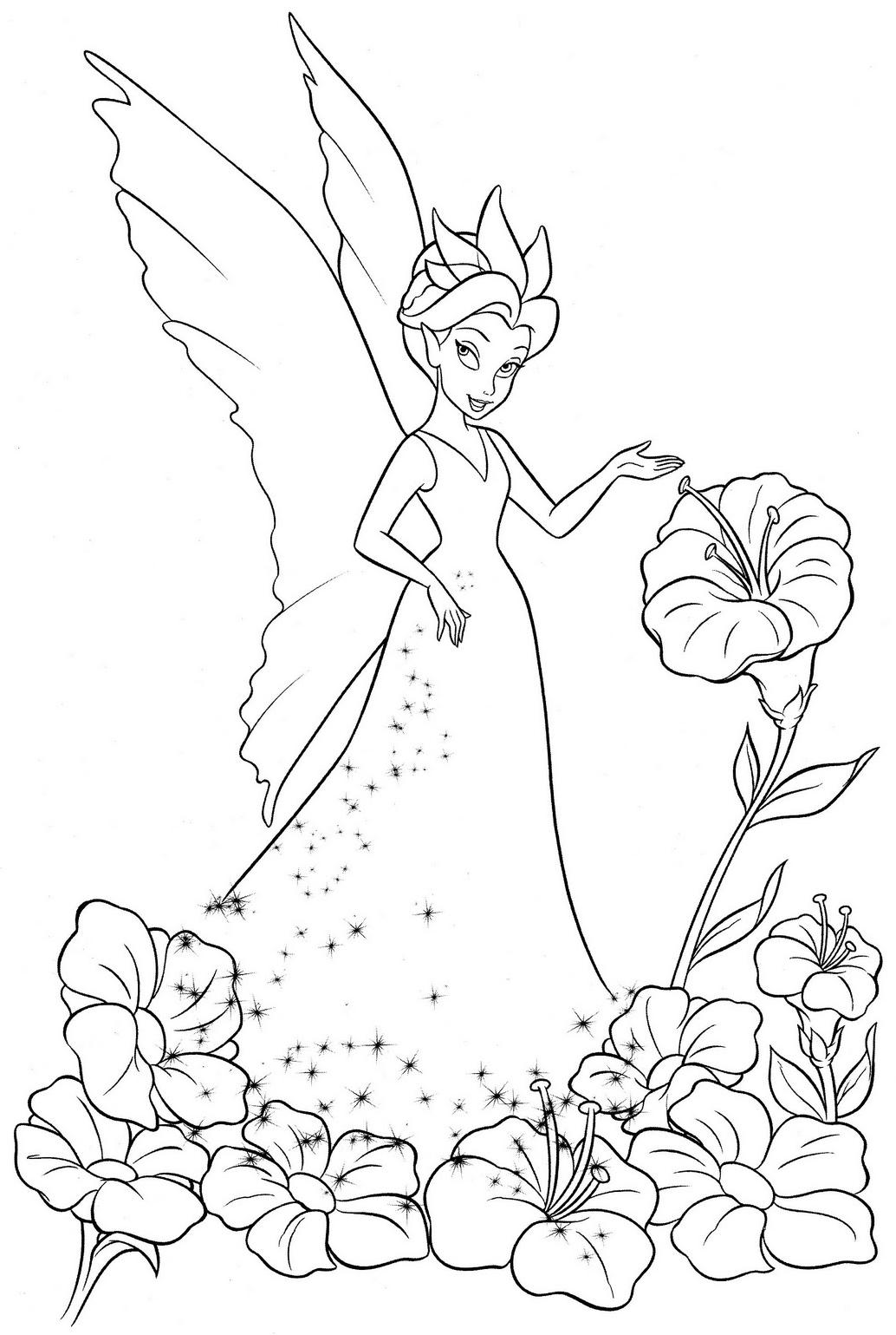 1034x1539 Coloring Pages Of Tinkerbell And Friends