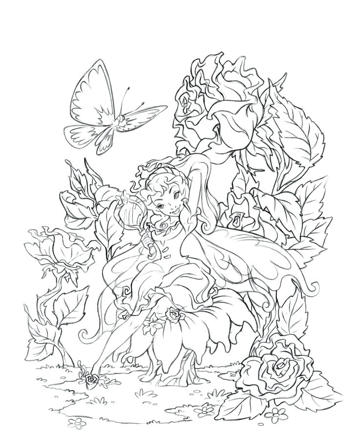 735x897 Disney Fairies Coloring Pages Fairies From Fairies Coloring Page