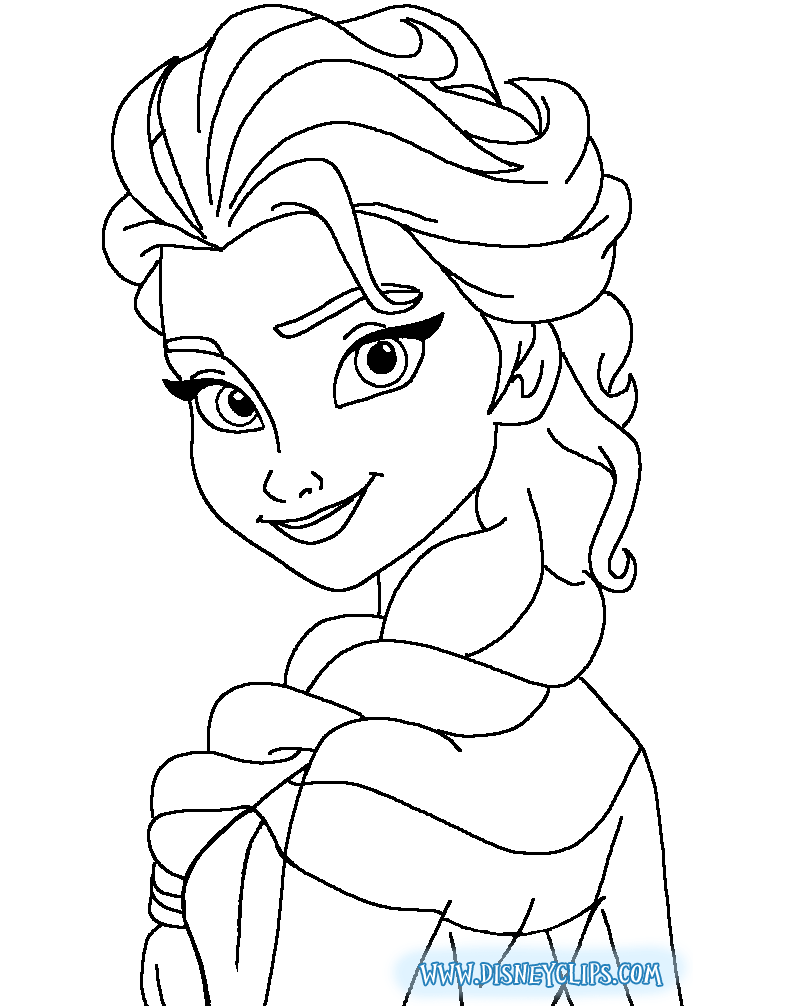 787x1006 Coloring Pages Elsa Preschool In Good Draw Pict Printable
