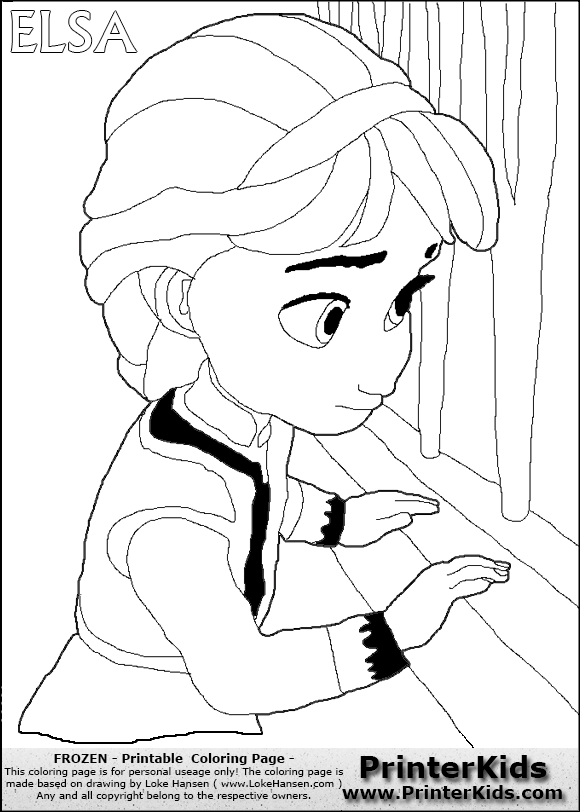 580x812 Frozen Elsa Coloring Pages