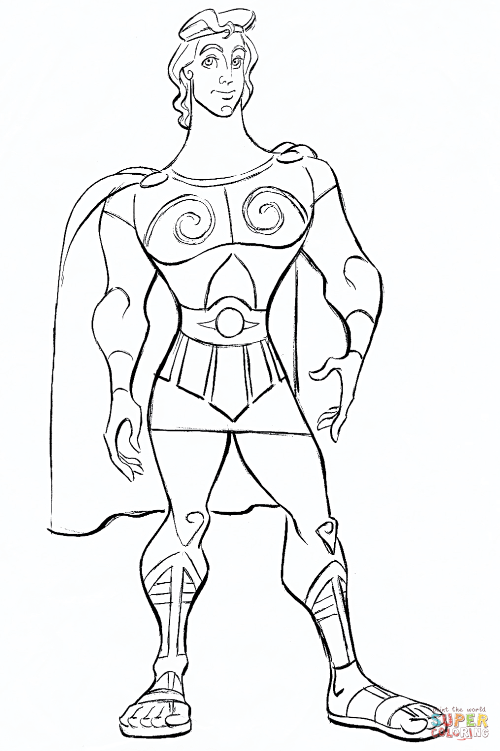 1000x1500 Disney Hercules Coloring Page Free Printable Coloring Pages