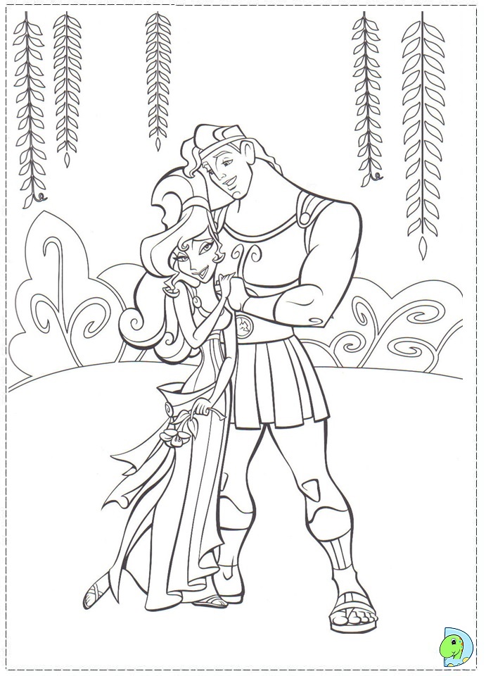 691x960 Hercules Coloring Page