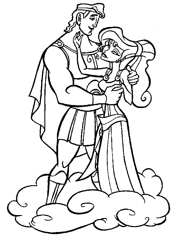 589x810 Hercules And Meg Drawing Coloring ~ Child Coloring