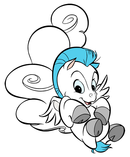 450x545 Baby Hercules And Baby Pegasus Clip Art Disney Clip Art Galore