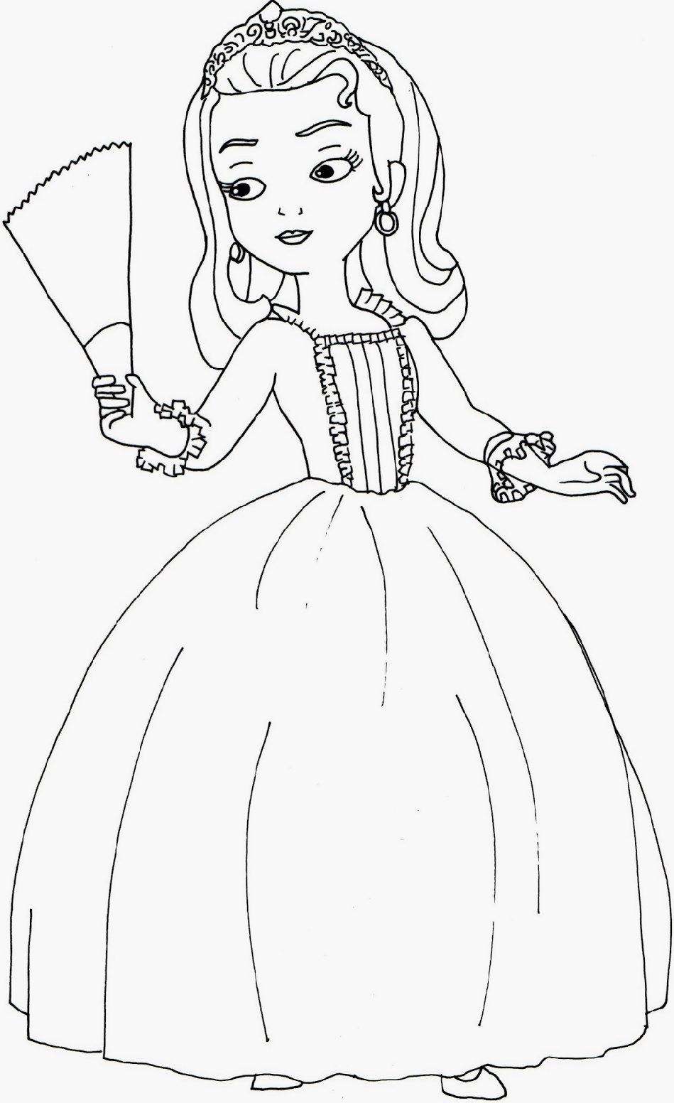 949x1552 Disney Junior Coloring Pages Sofia The First Preschool In Beatiful
