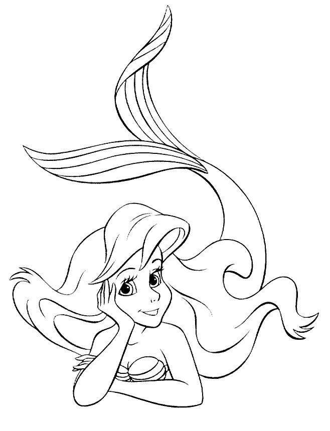 658x860 Disney Little Mermaid Coloring Pages