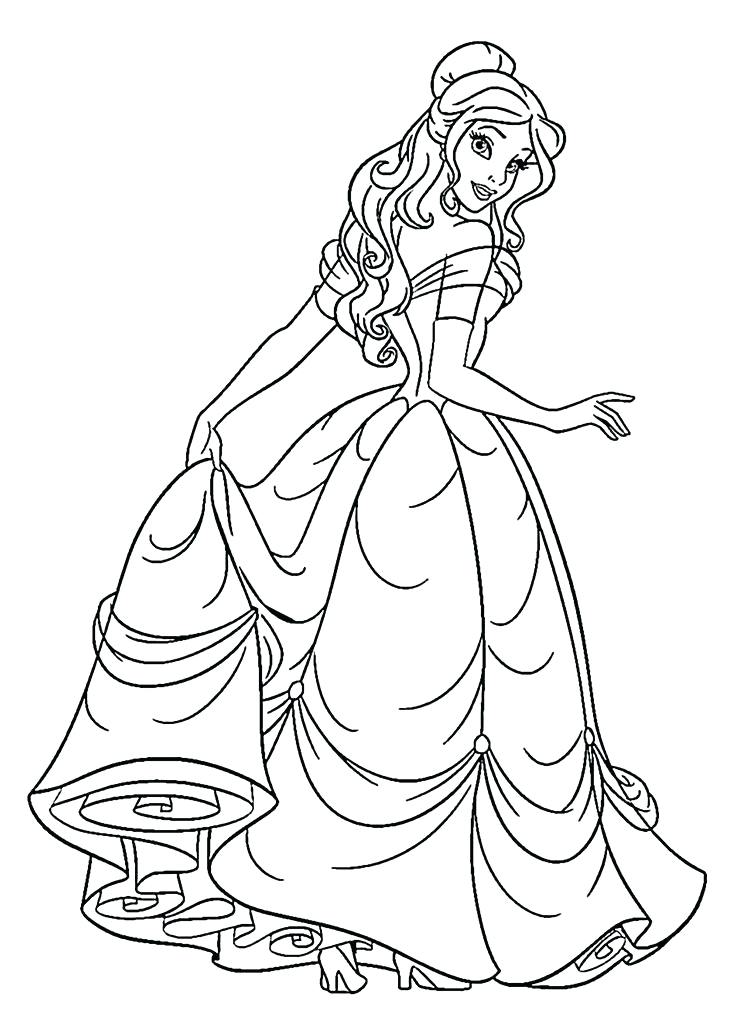 736x1031 Disney Princesses Coloring Page Coloring Pages Baby Princess
