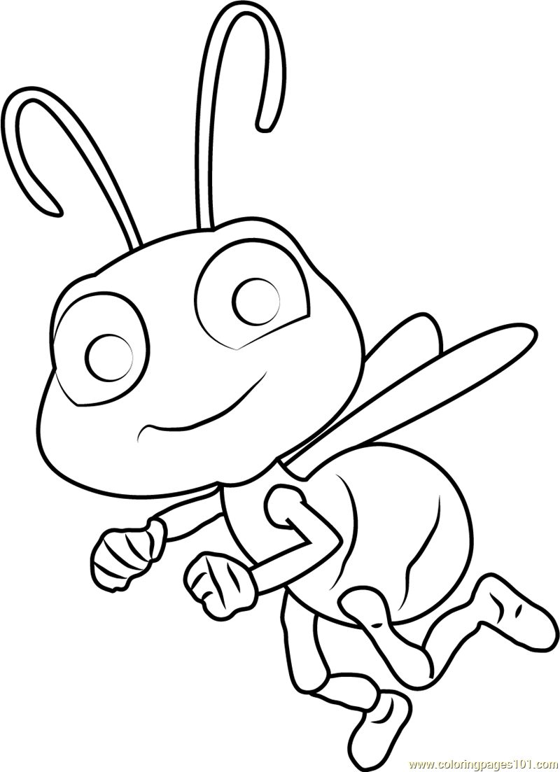 800x1103 Dot From Bugs Life Coloring Page Free A Pages General Disney Bug'S