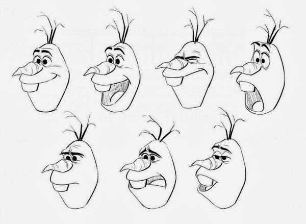 600x439 How To Draw Olaf Frozen Disney Characters