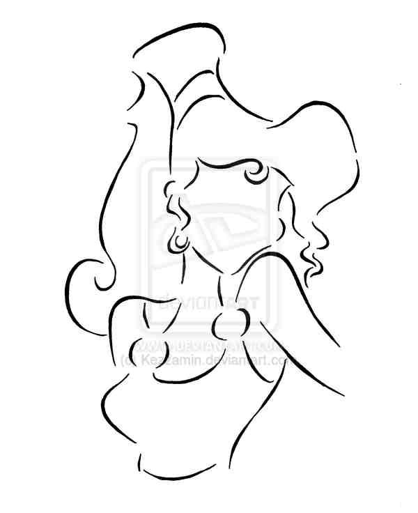 600x736 Meg Silhouette Papercraft Silhouette