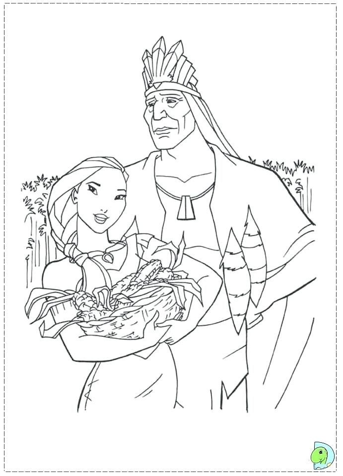 691x960 Elegant Disney Pocahontas Coloring Pages Fee Page Thanksgiving