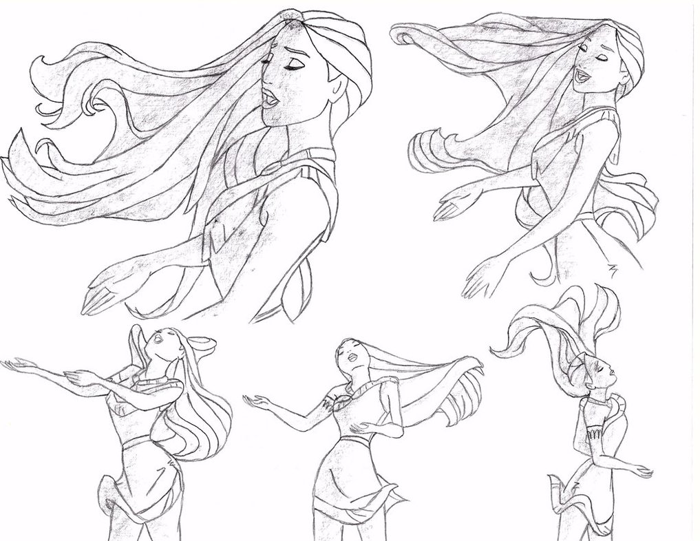 1017x786 Pocahontas Colors Of The Wind Sketch Drawing By Julietcapulet432