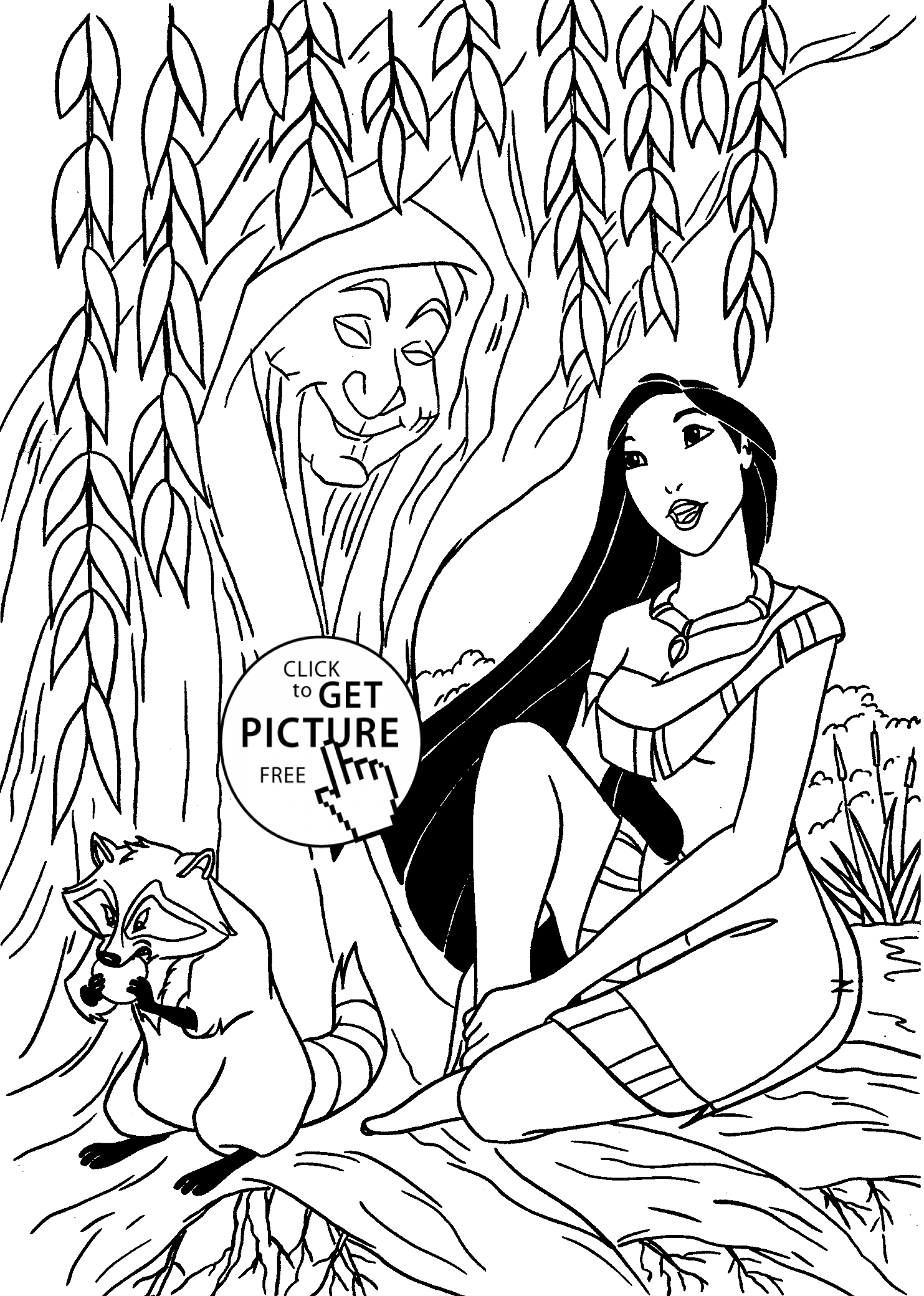 1483x2079 Pocahontas Coloring Pages For Kids, Printable Free Coloing