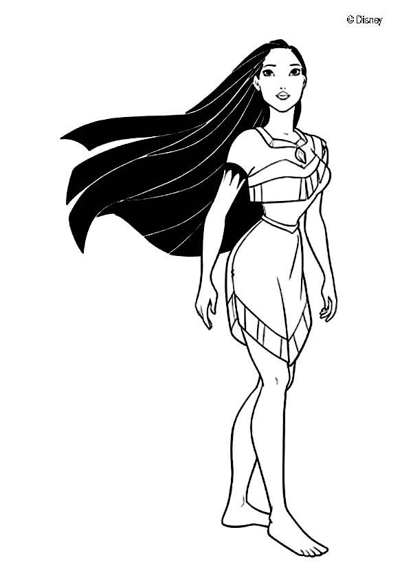 601x850 Princess Pocahontas Coloring Pages