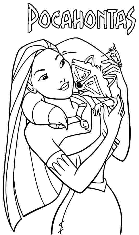 534x897 Coloring Pages Pocahontas
