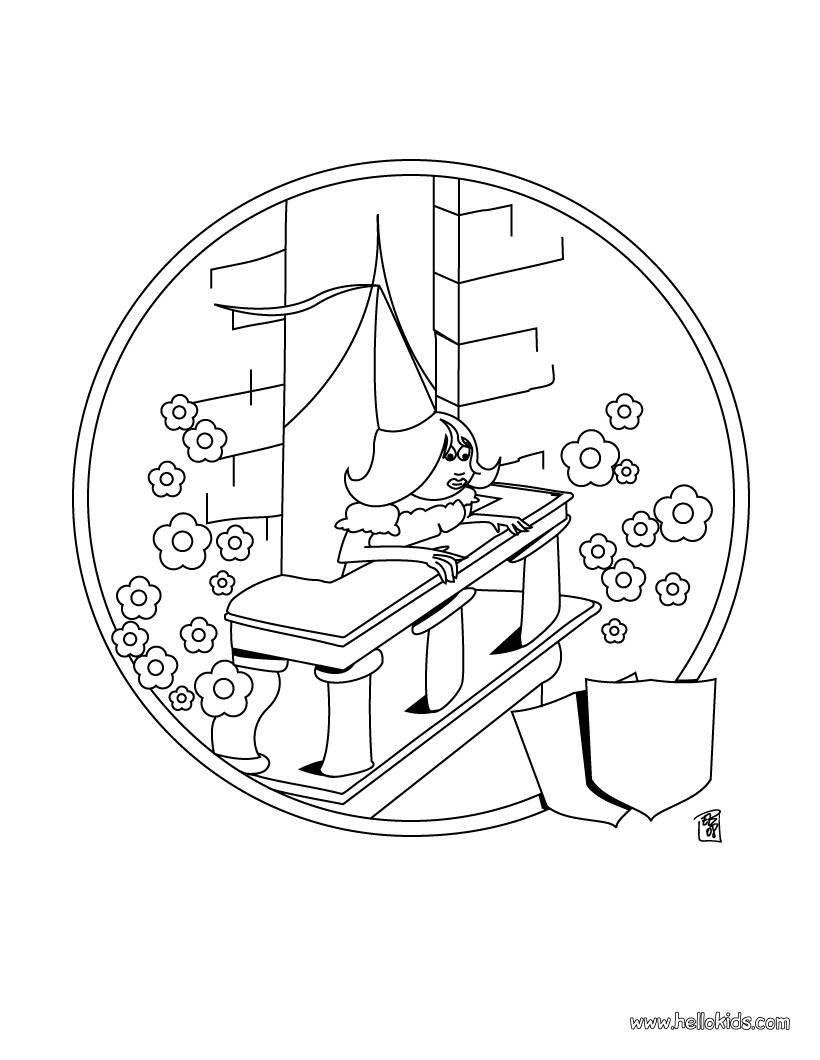 820x1060 Princess In The Castle Coloring Pages