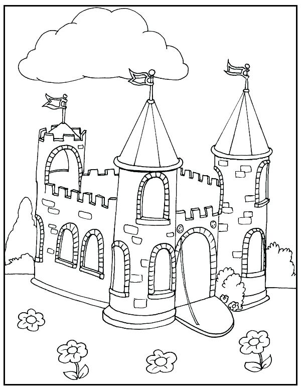 600x773 Princess Castle Colouring Pages Affan