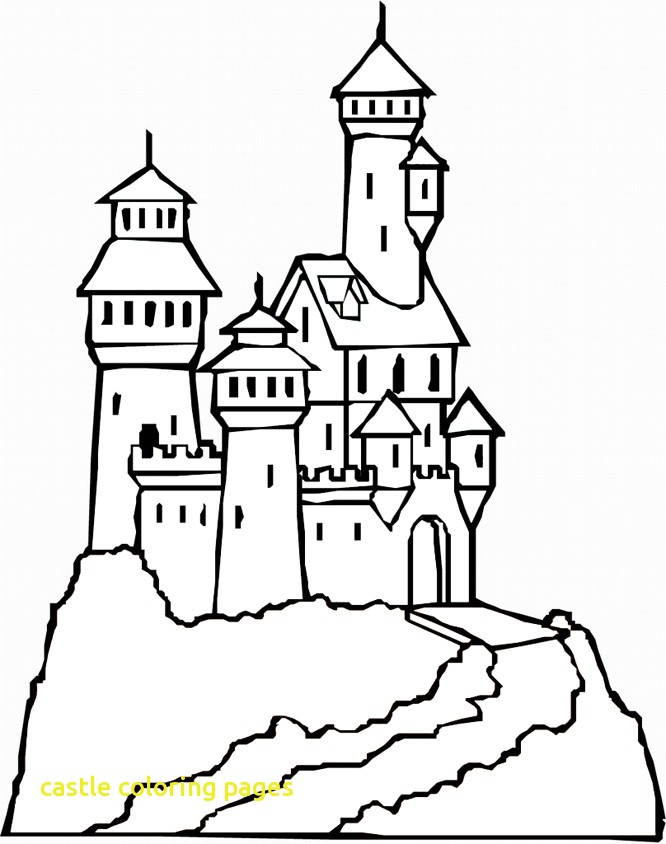 666x844 Castle Coloring Pages With Disney Princess Castle Coloring Pages