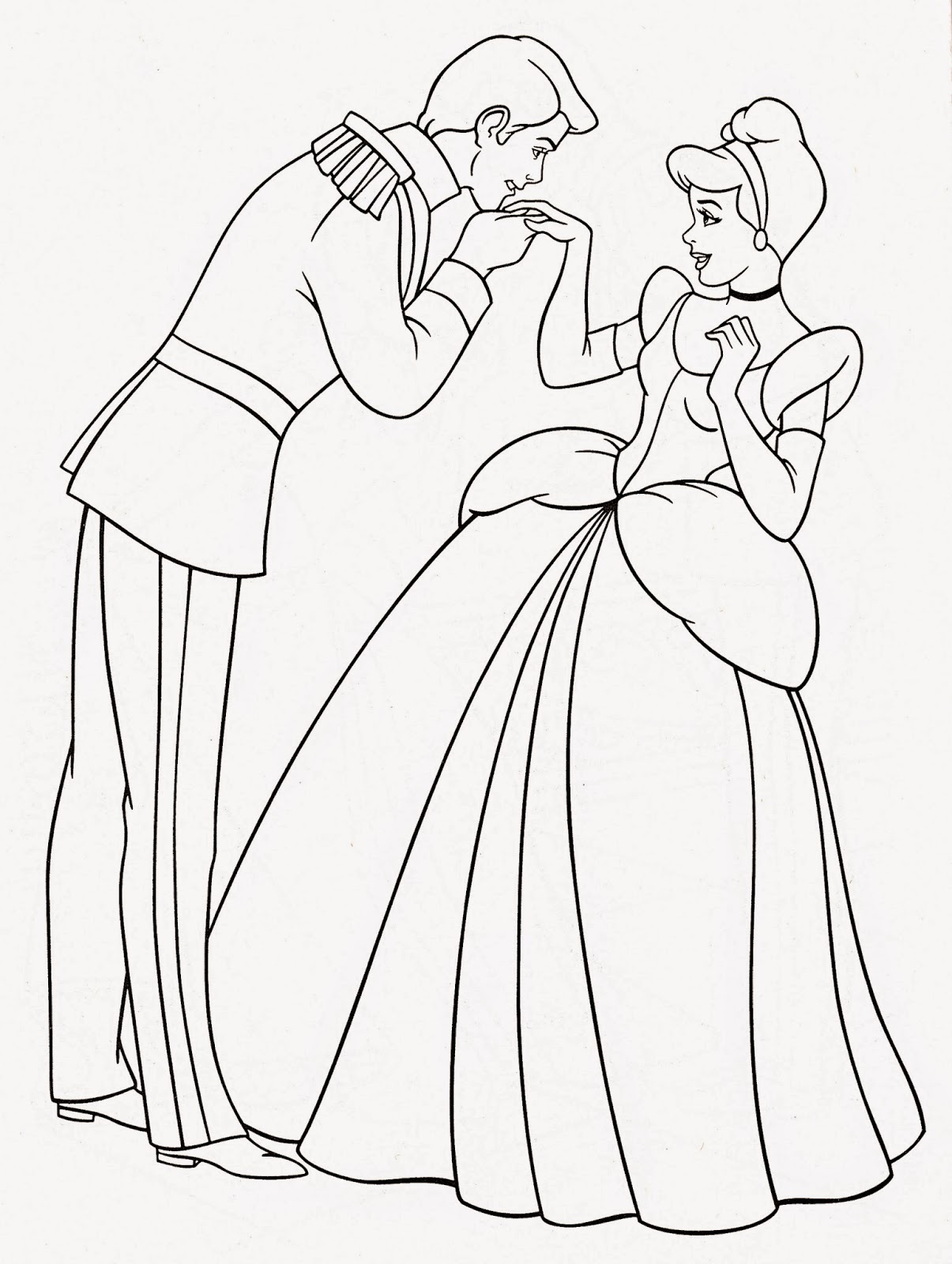1205x1600 Disney Princess Coloring Pages Cinderella And Prince Printable