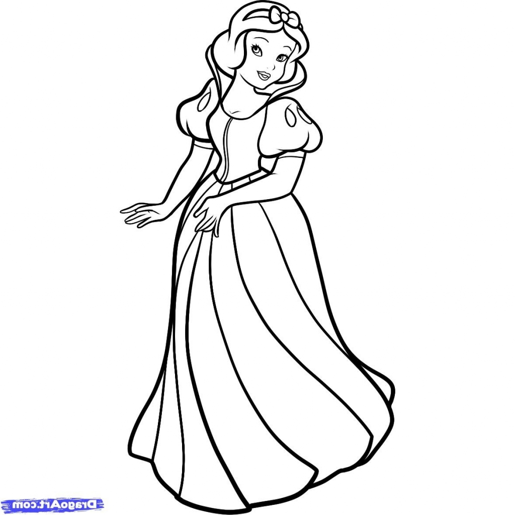 1024x1024 Cartoon Princess Drawing Disney Princess Cartoon Drawing Drawing