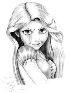 236x314 Elsa Y Flynn. Colored Pencil Drawing Everything Rapunzel