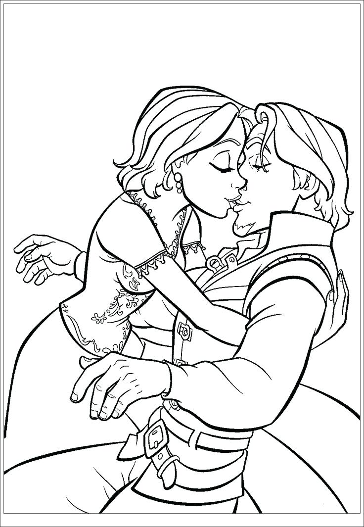 736x1065 Rapunzel Coloring Pages To Print Coloring Tangled Free Printable
