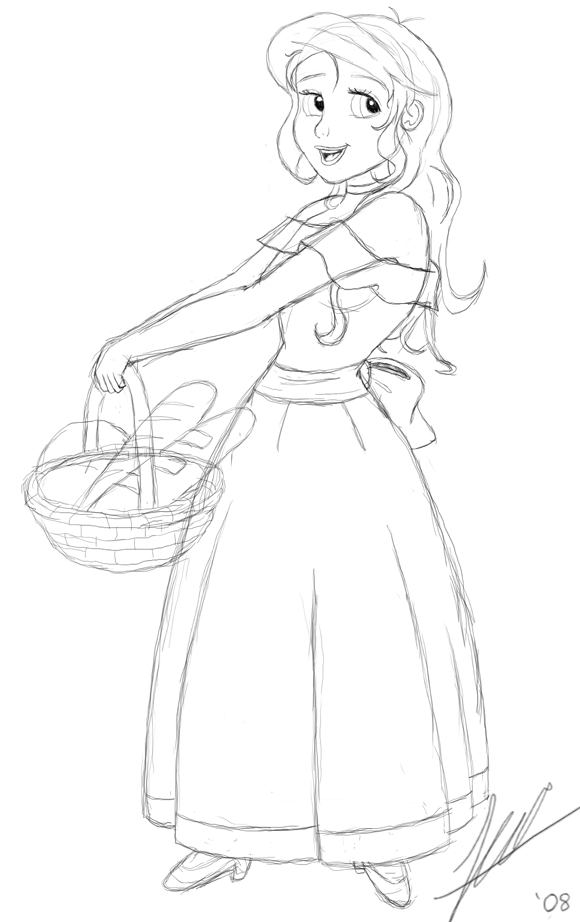 580x922 Disney Style Sketch By The 8th Sin